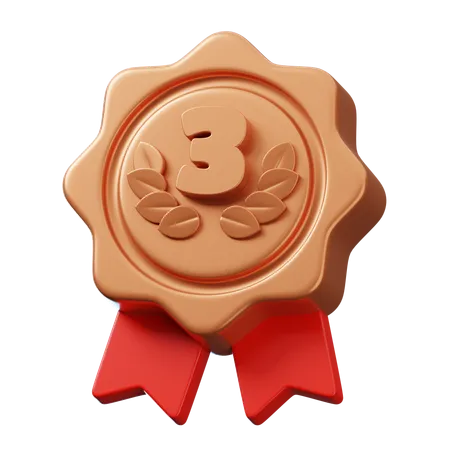 Medalha de bronze  3D Icon