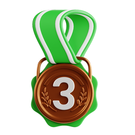 Medalha de bronze  3D Icon