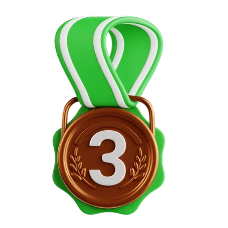 Medalha de bronze  3D Icon