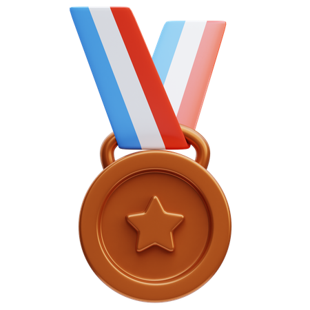 Medalha de bronze  3D Icon