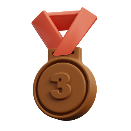 Medalha de bronze  3D Icon