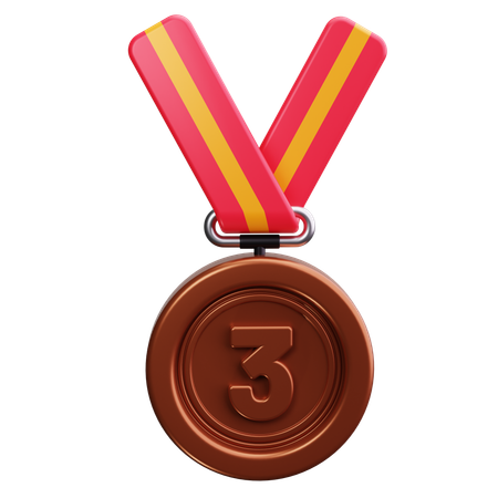 Medalha de bronze  3D Icon