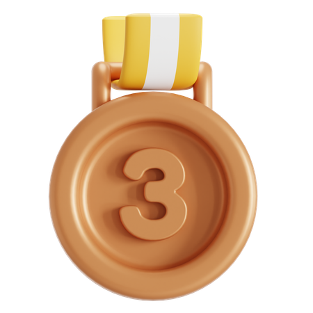 Medalha de bronze  3D Icon