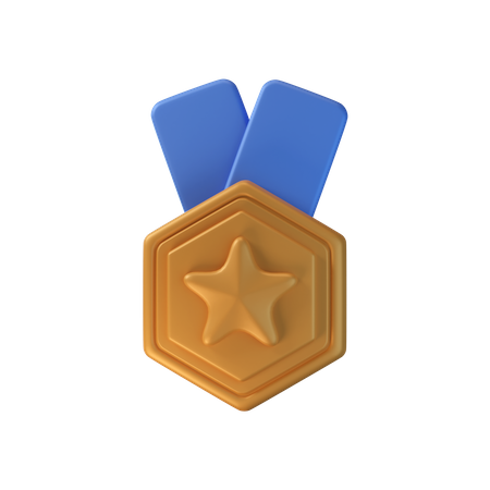Medalha de bronze  3D Icon