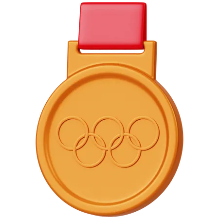 Medalha de Bronze Olímpica  3D Icon