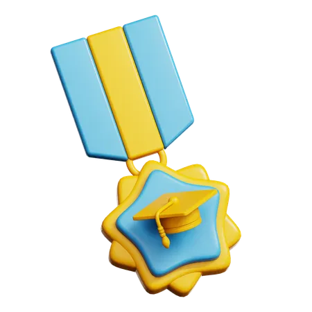 Medalha de formatura  3D Icon