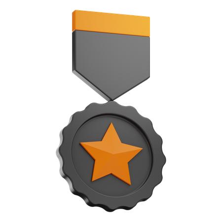 Medalha de formatura  3D Icon