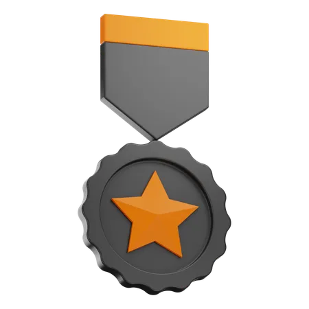 Medalha de formatura  3D Icon