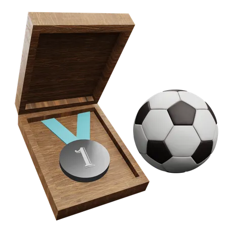 Medalha de futebol  3D Icon