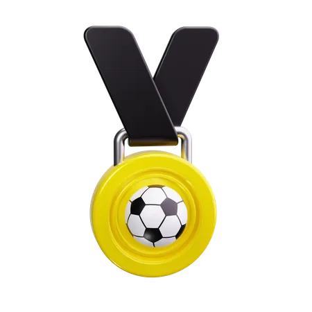 Medalha de futebol  3D Icon