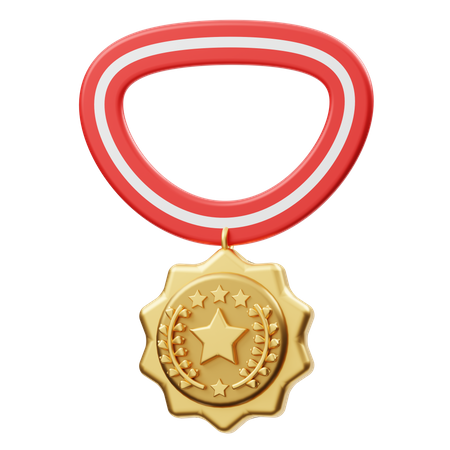 Medalha de galanteria  3D Illustration