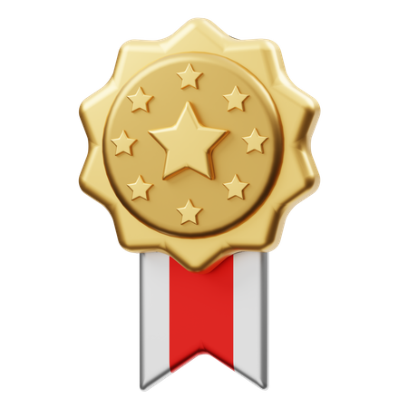 Medalha de galanteria  3D Illustration