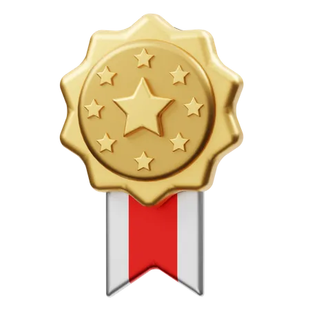 Medalha de galanteria  3D Illustration