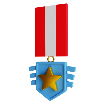 Medalha de galanteria  3D Illustration