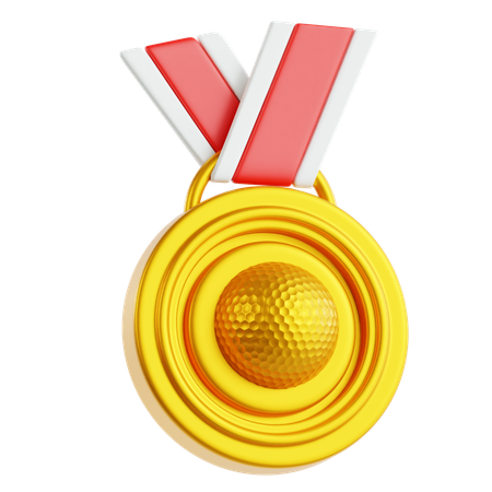 Medalha de golfe  3D Icon