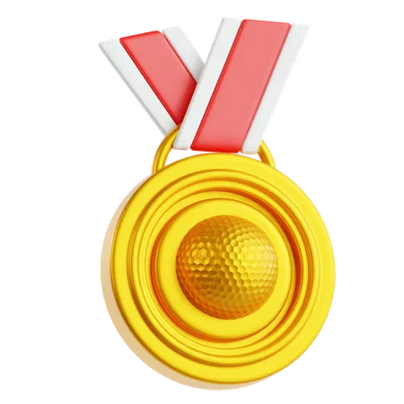 Medalha de golfe  3D Icon