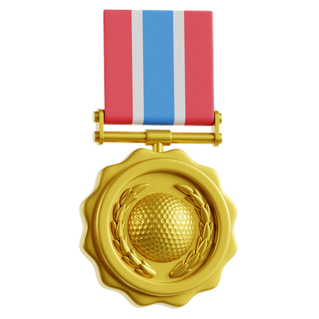Medalha de golfe  3D Icon