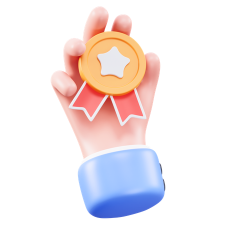 Medalha de mão  3D Icon