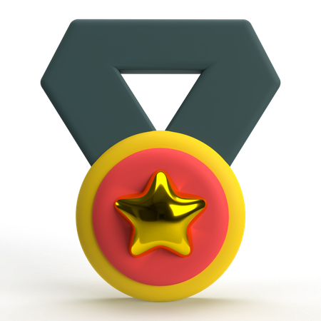 Medalha de ouro  3D Icon