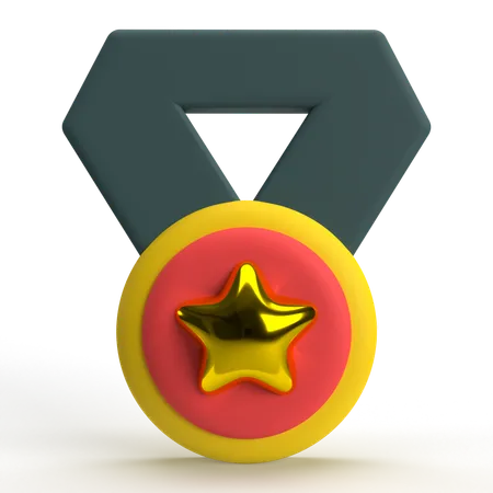 Medalha de ouro  3D Icon