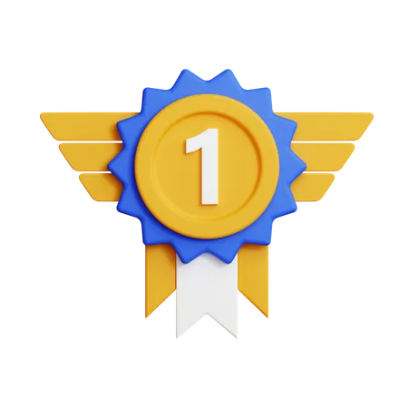 Medalha de ouro  3D Icon