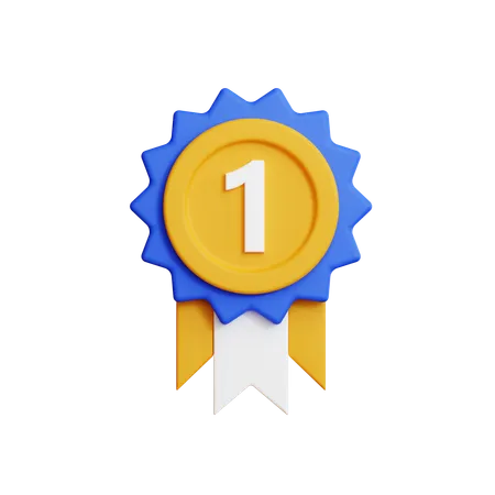 Medalha de ouro  3D Icon