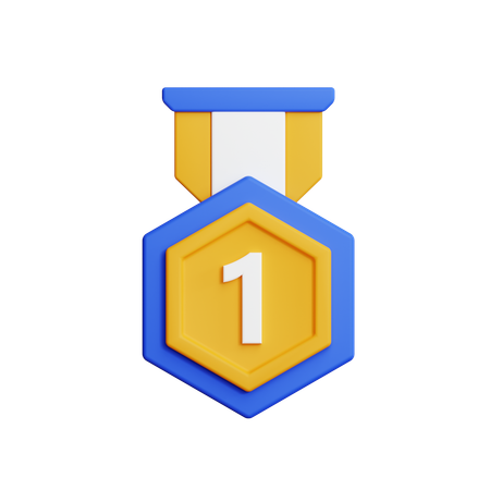 Medalha de ouro  3D Icon