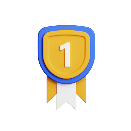 Medalha de ouro  3D Icon