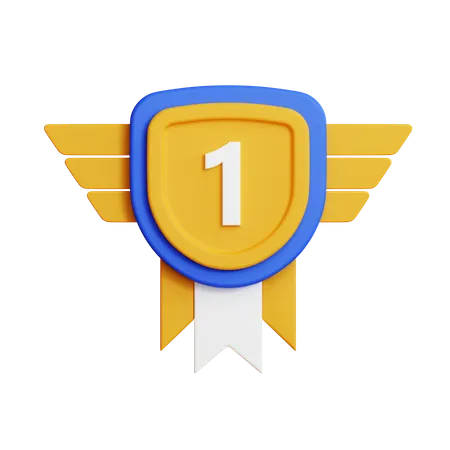 Medalha de ouro  3D Icon