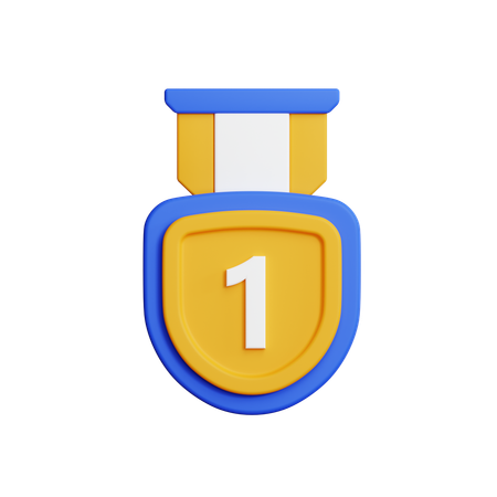 Medalha de ouro  3D Icon