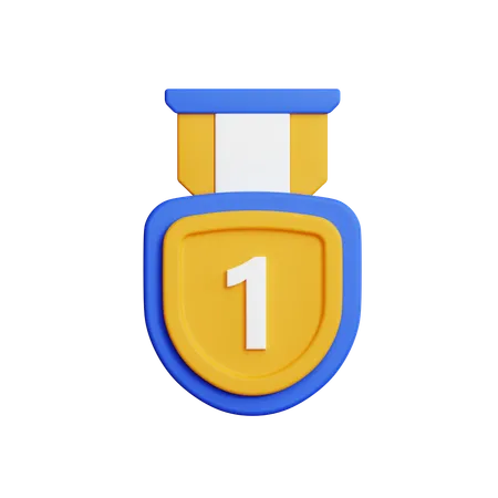 Medalha de ouro  3D Icon