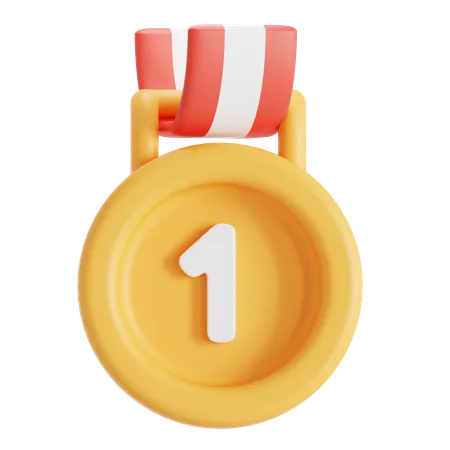 Medalha de ouro  3D Icon