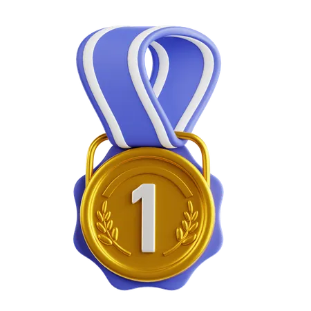 Medalha de ouro  3D Icon