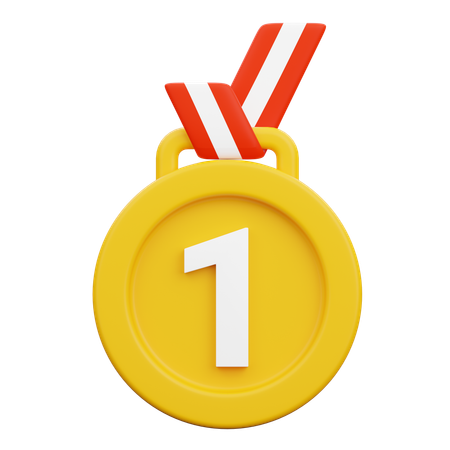 Medalha de ouro  3D Icon