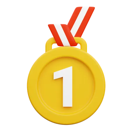 Medalha de ouro  3D Icon