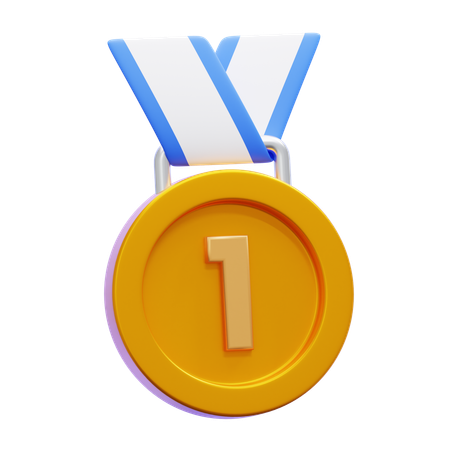 Medalha de ouro  3D Icon