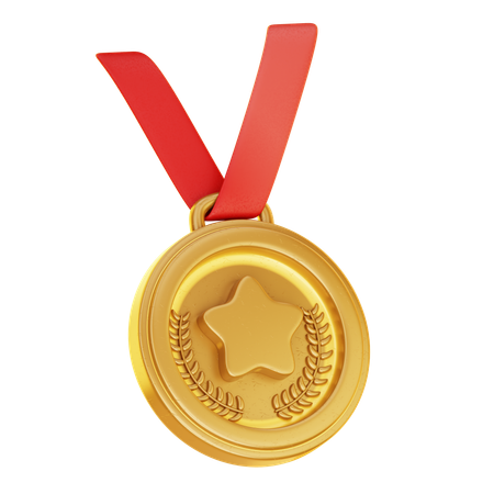 Medalha de ouro  3D Icon