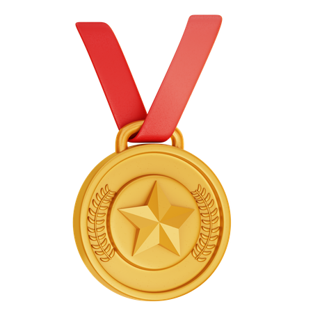 Medalha de ouro  3D Icon