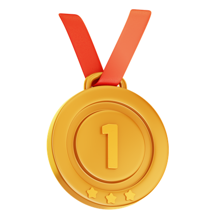 Medalha de ouro  3D Icon