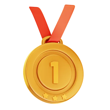 Medalha de ouro  3D Icon