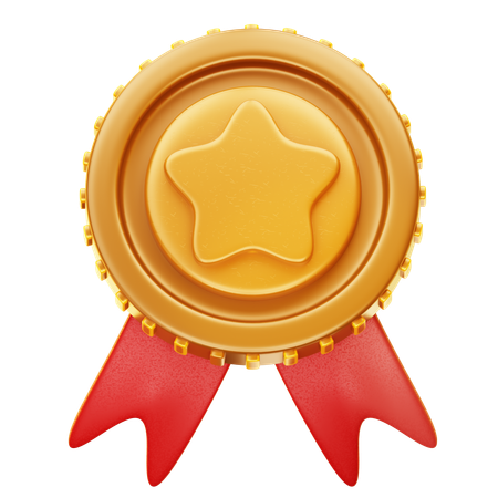 Medalha de ouro  3D Icon