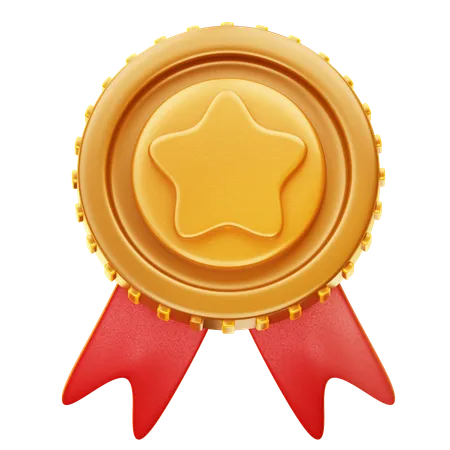 Medalha de ouro  3D Icon