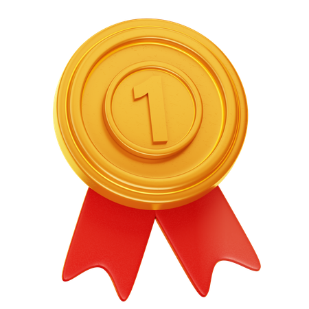 Medalha de ouro  3D Icon