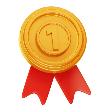 Medalha de ouro  3D Icon