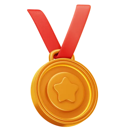 Medalha de ouro  3D Icon