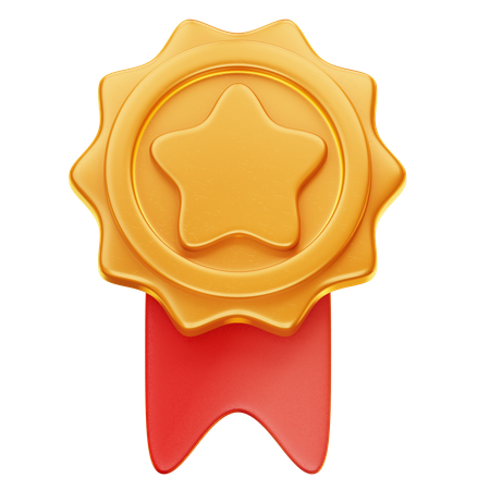 Medalha de ouro  3D Icon