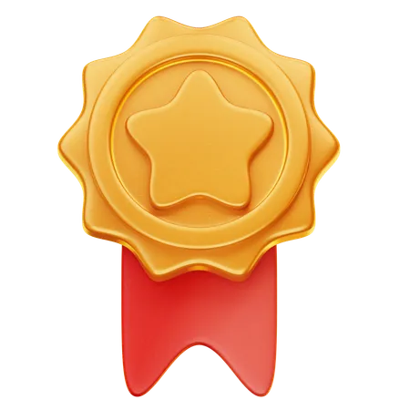 Medalha de ouro  3D Icon