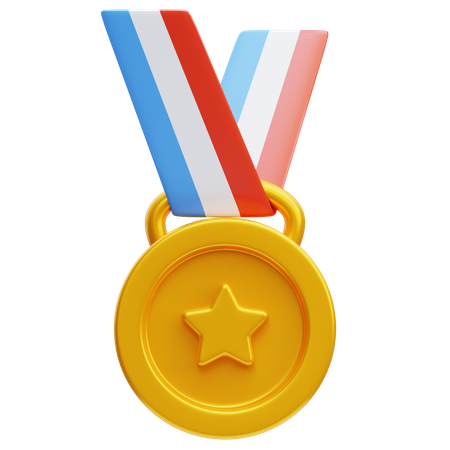 Medalha de ouro  3D Icon