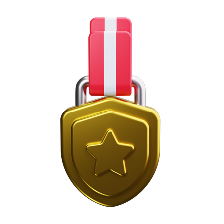 Medalha de ouro  3D Icon