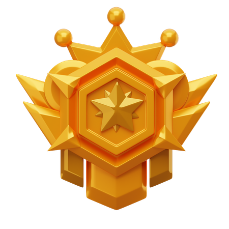 Medalha de ouro  3D Icon